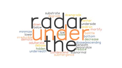 For your information. . Under the radar synonyms